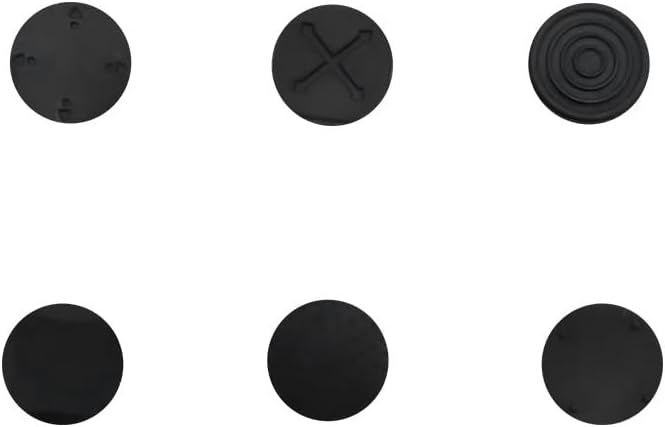 Qintreesify 6Pcs Black Silicone Thumb Stick Grips Caps Analog Thumbstick Joystick Cap Cases and Storage for PS PSV 2000 PSV 1000 - Image 1